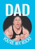 Dwayne Johnson The Rock Card For Dad created by TeHe Gifts