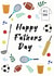 Happy Fathers day sports card created by Holly Greenwood