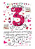 3rd Birthday, Birthday Girl - With Love - Birthday Card created by Love and Happy Stuff