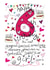 6th Birthday, Birthday Girl - With Love - Birthday Card created by Love and Happy Stuff