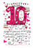 10th Birthday, Birthday Girl - With Love - Birthday Card created by Love and Happy Stuff