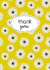 Hand drawn daisy pattern thank you card created by Gellie Design
