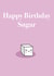 Happy Birthday Sugar Card created by Creative Rutt
