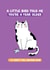 Funny Little Bird vs Cat Birthday Card created by Inky in the Wild