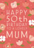 Happy 50th Birthday Mum created by Juniper and Rose Studio