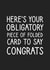 Funny congratulations card created by @StarBerry