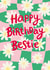 Happy Birthday Bestie Daisy Print Card created by Jessie Maeve Studio