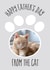 paw print pc Father's Day Personalised Photo Card 30799 created by Love Lila Photography
