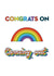 Congrats on coming out gay pride celebration card created by kieran Bond