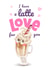 Cute latte love card created by Anastasia Kaznacheeva