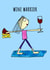 Wine Warrior Yogi  created by Queen Neen