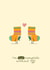 Not Complete Without You Sock Pun Anniversary Card created by Love Gemma & Co