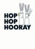 Hop Hop Hooray Congratulations card created by Hoppy Bunnies
