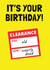 Funny Clearance Birthday Card created by Tishy Tashy