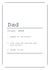 Father's Day Definition card created by ifandwhenprints
