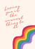 Queer Rainbow Love Card created by kc
