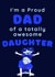 Proud dad, awesome daughter card created by IcyCard