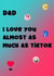 TiktTok Father’s Day card created by Paper Wishes Co