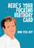 Gordon Ramsay Birthday Card created by Highgrove Cards