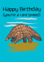 Pangolin birthday card created by JPscribbles