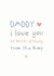 Father's Day From the bump - love you already created by Cloud 9 Design