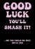 Good Luck joke card created by Marshmallowy Designs 