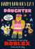 Happy Roblox Day fathers day card created by NICHOLA COWDERY ILLUSTRATIONS