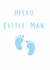 Hello Little Man - New Baby Card created by A Bee's Designs