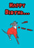 Funny whippet cake card created by JPscribbles