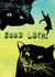 Black Cats Good Luck Card created by Donata Zawadzka