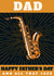 Funny Music & Jazz themed Father’s Day card for Dad created by Evezee