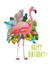Pretty Flamingo Birthday Card created by Marcella Wylie