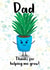 Father’s Day card dad thanks for helping me grow created by Lauren Osborne