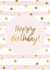 Pink and gold glam Birthday card created by Evie Garnett Designs
