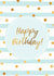 Blue and gold Birthday card created by Evie Garnett Designs