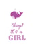 Ahoy it's a girl, new bay card created by Nutmeg Studio
