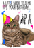 Little Birdie Cat Birthday Card created by NotNiceThings