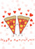 Happy anniversary pizza card created by Northern Notes