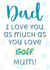 Funny Golf Lover Dad Card created by MadeByLauraxx