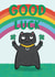 Good Luck Cat Card created by Drawn to Cats