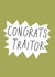 Congrats Traitor Ne job card created by Smail
