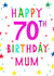 Happy 70th birthday mum created by Earlybird
