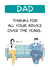 Thanks for the advice Dad card 1001 created by I Made A Funny!