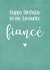 Favourite Fiancé Birthday Card created by Louise Potton Designs