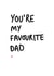 You’re My Favourite Dad Father’s Day card created by Kate Rucker