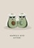 Mrs and Mrs Avo - Cute Avocado Wedding Card created by @doublepea_designs