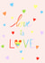 Love Is Love Rainbow Hearts created by Nika Venturini