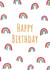 Rainbow Birthday Card created by Send Salutations