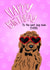 Cute and Groovy Love Sunglasses Cockapoo Card for Her - The best dog mum EVER! created by Toff London