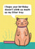I Hope Your Birthday Doesn't Stink card created by Drawn to Cats